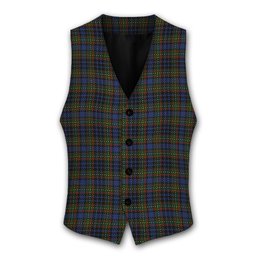 ScotsTee Shop Scottish MacClellan Tartan Waistcoat Sleeveless Suit Vest