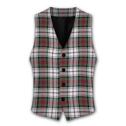 ScotsTee Shop Scottish McDuff Dress Modern Tartan Waistcoat Sleeveless Suit Vest