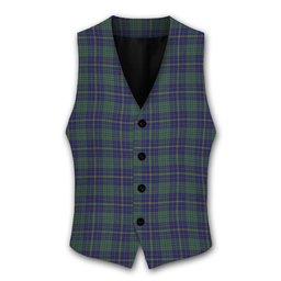 ScotsTee Shop Scottish Platt Tartan Waistcoat Sleeveless Suit Vest