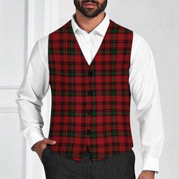 ScotsTee Shop Scottish MacInroy 2 Tartan Waistcoat Sleeveless Suit Vest