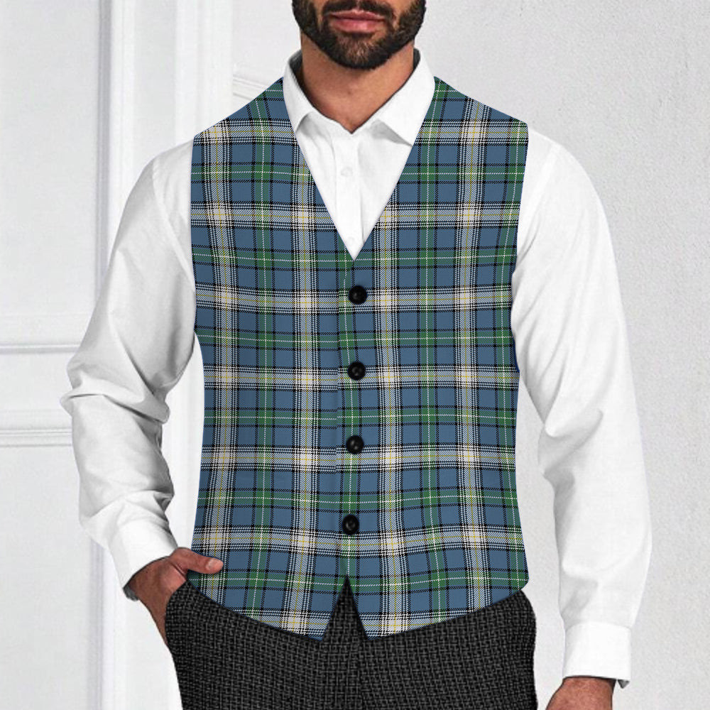 ScotsTee Shop Scottish MacDowall Modern Tartan Waistcoat Sleeveless Suit Vest