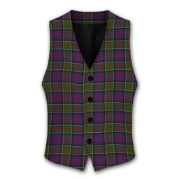 ScotsTee Shop Scottish McDonald of Clan Ranald Modern Tartan Waistcoat Sleeveless Suit Vest