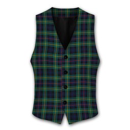 ScotsTee Shop Scottish McLeod of Skye Modern Tartan Waistcoat Sleeveless Suit Vest