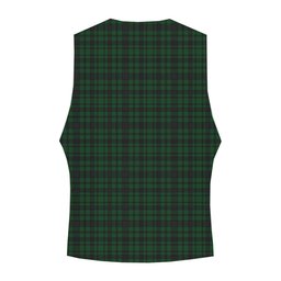 ScotsTee Shop Scottish Menzies Green Tartan Waistcoat Sleeveless Suit Vest