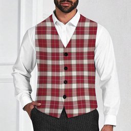 ScotsTee Shop Scottish McFie Dress Modern Tartan Waistcoat Sleeveless Suit Vest