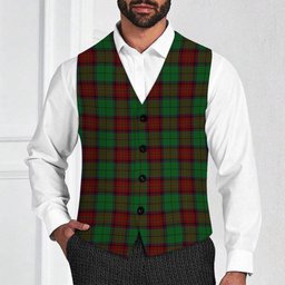 ScotsTee Shop Scottish McInery Tartan Waistcoat Sleeveless Suit Vest