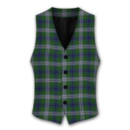 ScotsTee Shop Scottish Johnston Dress Dalgleish Tartan Waistcoat Sleeveless Suit Vest