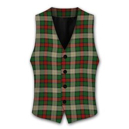 ScotsTee Shop Scottish Hohenzollern Staff Tartan Waistcoat Sleeveless Suit Vest