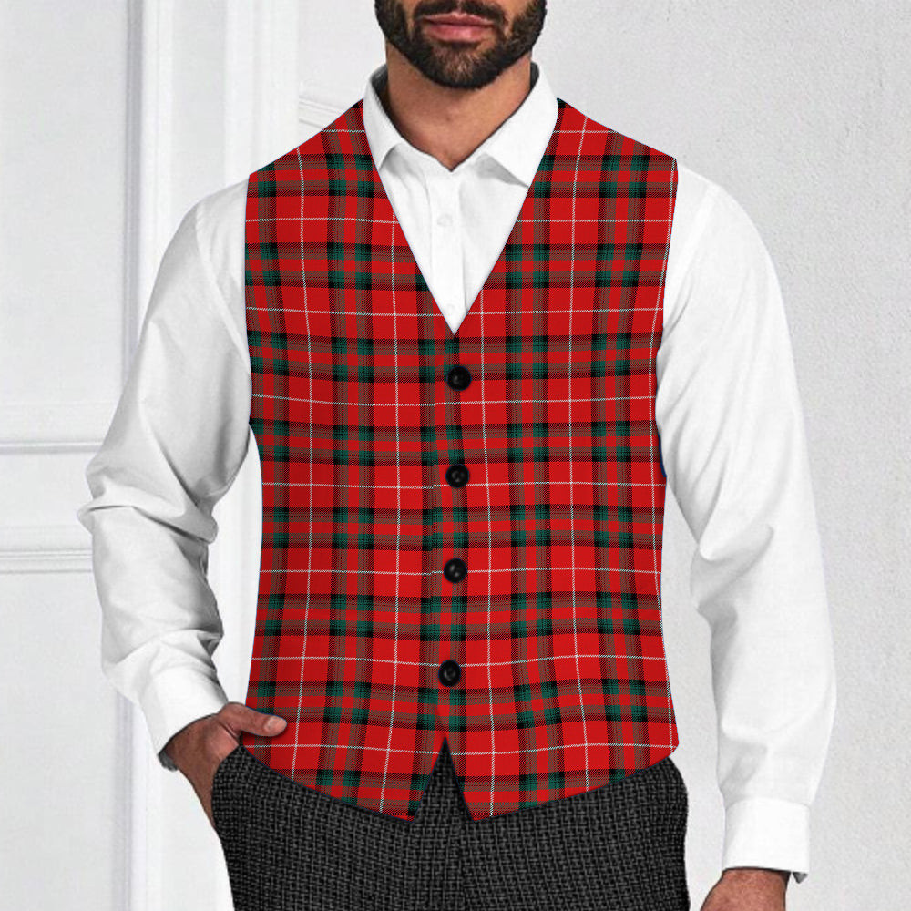 ScotsTee Shop Scottish Stuart Of Bute Modern Tartan Waistcoat Sleeveless Suit Vest