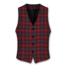 ScotsTee Shop Scottish YMCA Tartan Waistcoat Sleeveless Suit Vest