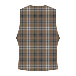ScotsTee Shop Scottish Thompson Society Camel Tartan Waistcoat Sleeveless Suit Vest