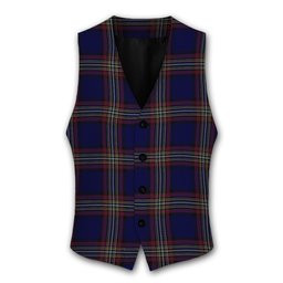 ScotsTee Shop Scottish York Regional Police Tartan Waistcoat Sleeveless Suit Vest