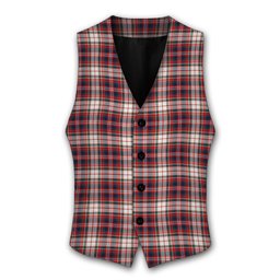 ScotsTee Shop Scottish McFarland Dress Modern Tartan Waistcoat Sleeveless Suit Vest