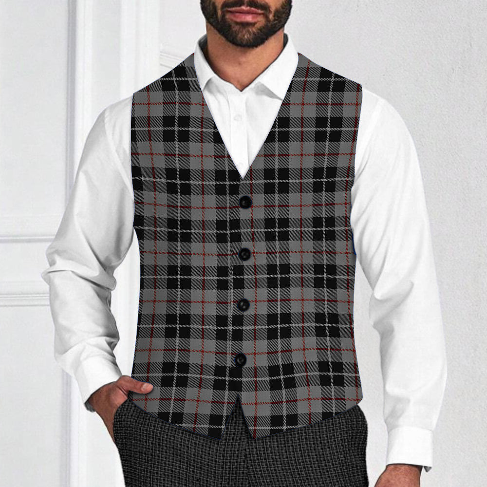ScotsTee Shop Scottish Thompson Society Grey Tartan Waistcoat Sleeveless Suit Vest