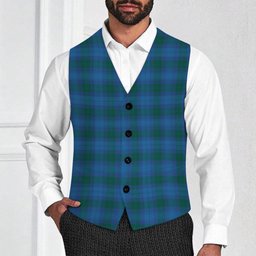 ScotsTee Shop Scottish Sutherland Hunting Modern Tartan Waistcoat Sleeveless Suit Vest