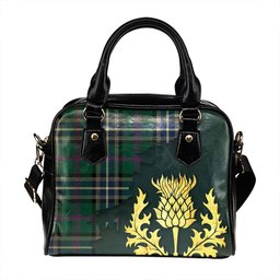 ScotsTee Shop Scottish Alexander of Menstry Hunting Modern Tartan Shoulder Handbag Thistle Oldest
