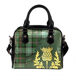 ScotsTee Shop Scottish Alexander of Menstry Hunting Ancient Tartan Shoulder Handbag Thistle Oldest