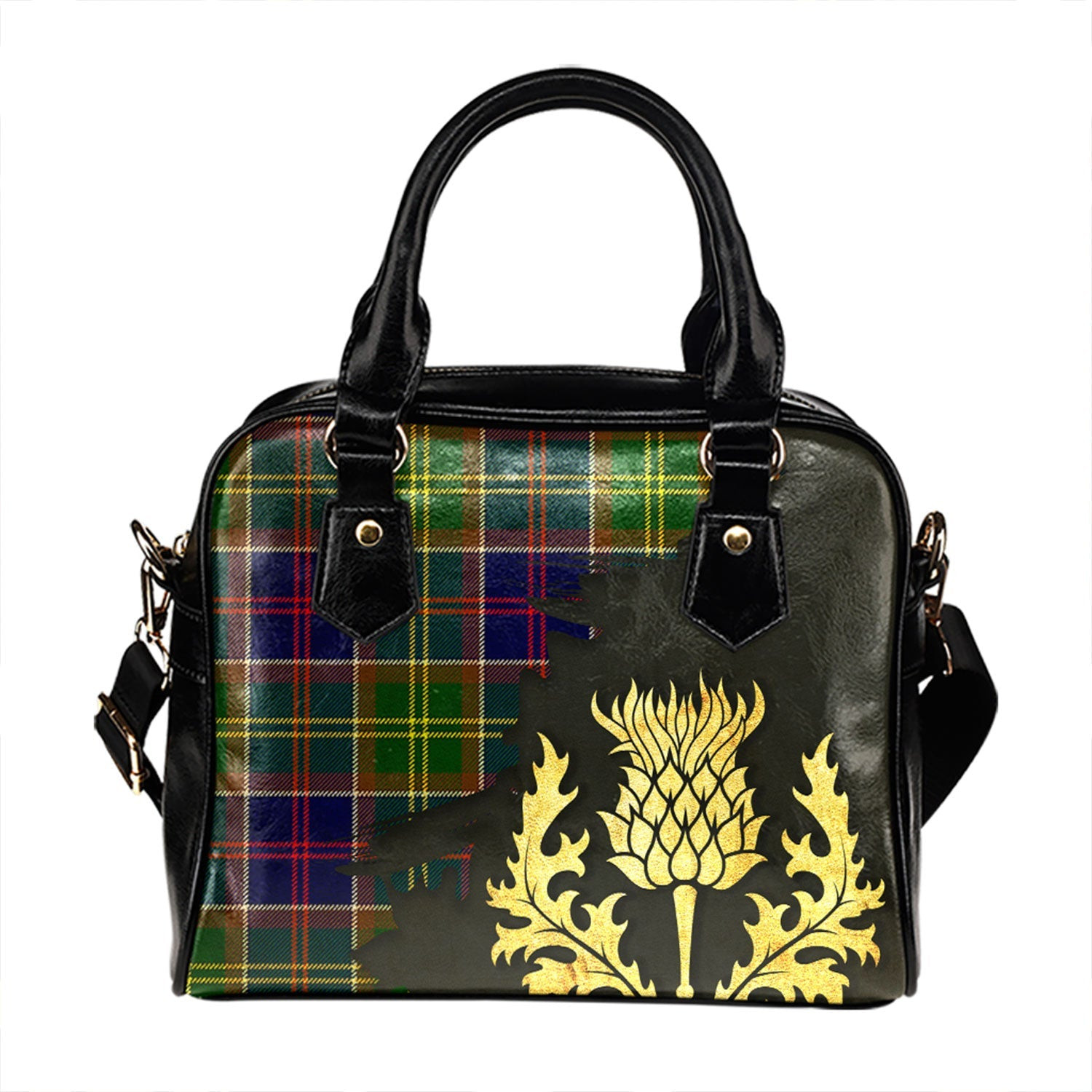 ScotsTee Shop Scottish Arnott Tartan Shoulder Handbag Thistle Oldest