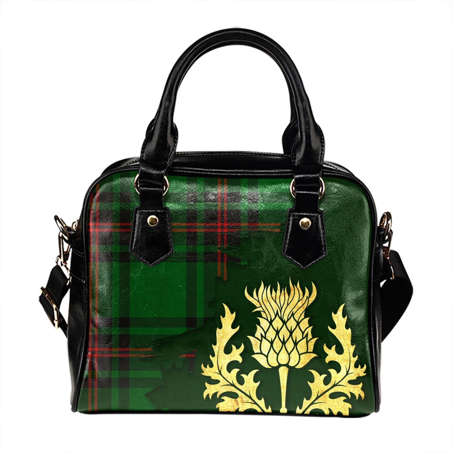 ScotsTee Shop Scottish Beveridge Tartan Shoulder Handbag Thistle Oldest