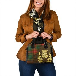 ScotsTee Shop Scottish Baxter Ancient Tartan Shoulder Handbag Thistle Oldest