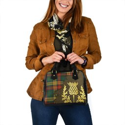 ScotsTee Shop Scottish Buchanan Ancient Tartan Shoulder Handbag Thistle Oldest
