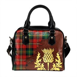 ScotsTee Shop Scottish Boyd Modern Tartan Shoulder Handbag Thistle Oldest