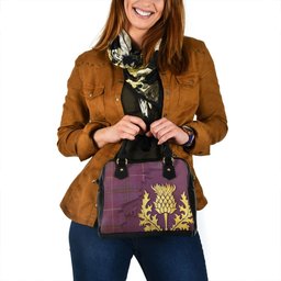ScotsTee Shop Scottish Bryson Ancient Tartan Shoulder Handbag Thistle Oldest