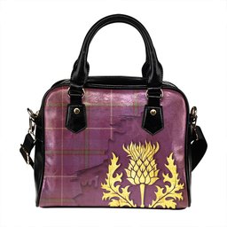 ScotsTee Shop Scottish Bryson Ancient Tartan Shoulder Handbag Thistle Oldest