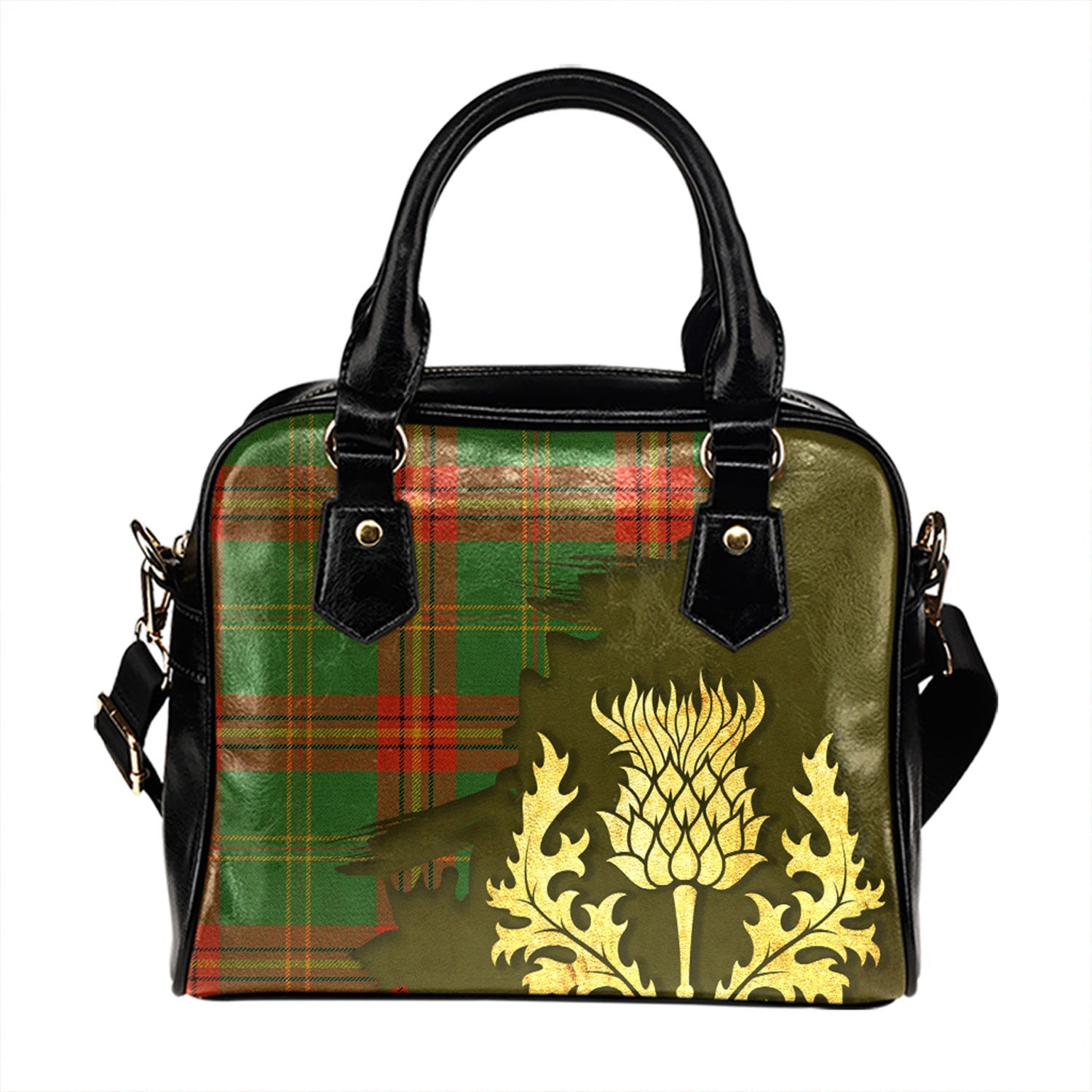 ScotsTee Shop Scottish Beard Ancient Tartan Shoulder Handbag Thistle Oldest