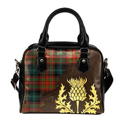 ScotsTee Shop Scottish Bonnar Ancient Tartan Shoulder Handbag Thistle Oldest