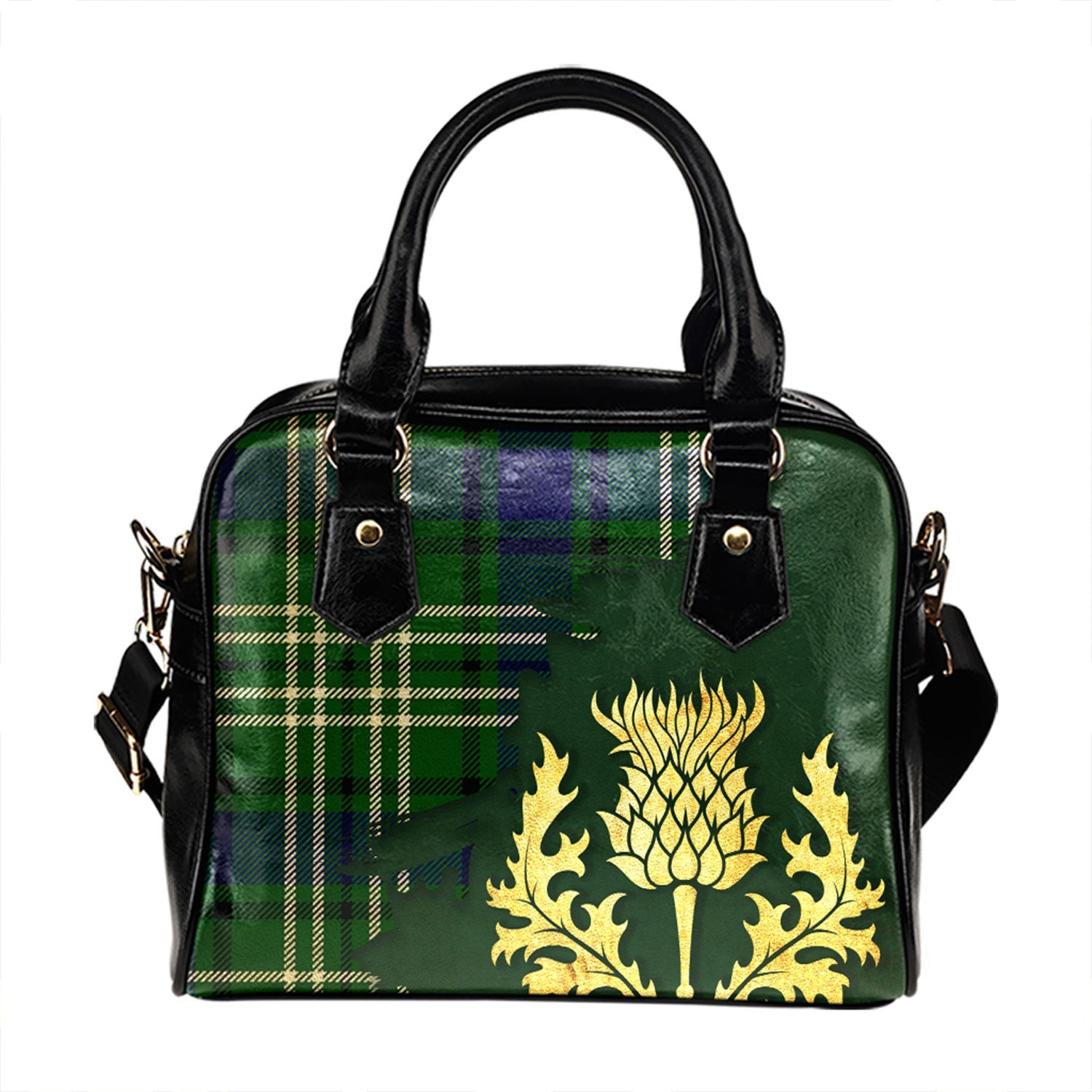ScotsTee Shop Scottish Blackadder Tartan Shoulder Handbag Thistle Oldest