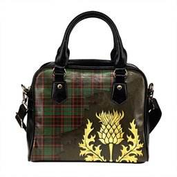 ScotsTee Shop Scottish Buchan Ancient Tartan Shoulder Handbag Thistle Oldest
