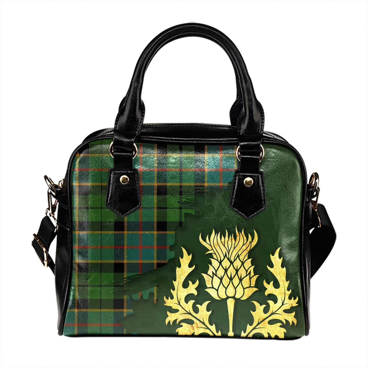 ScotsTee Shop Scottish Birse Ancient Tartan Shoulder Handbag Thistle Oldest
