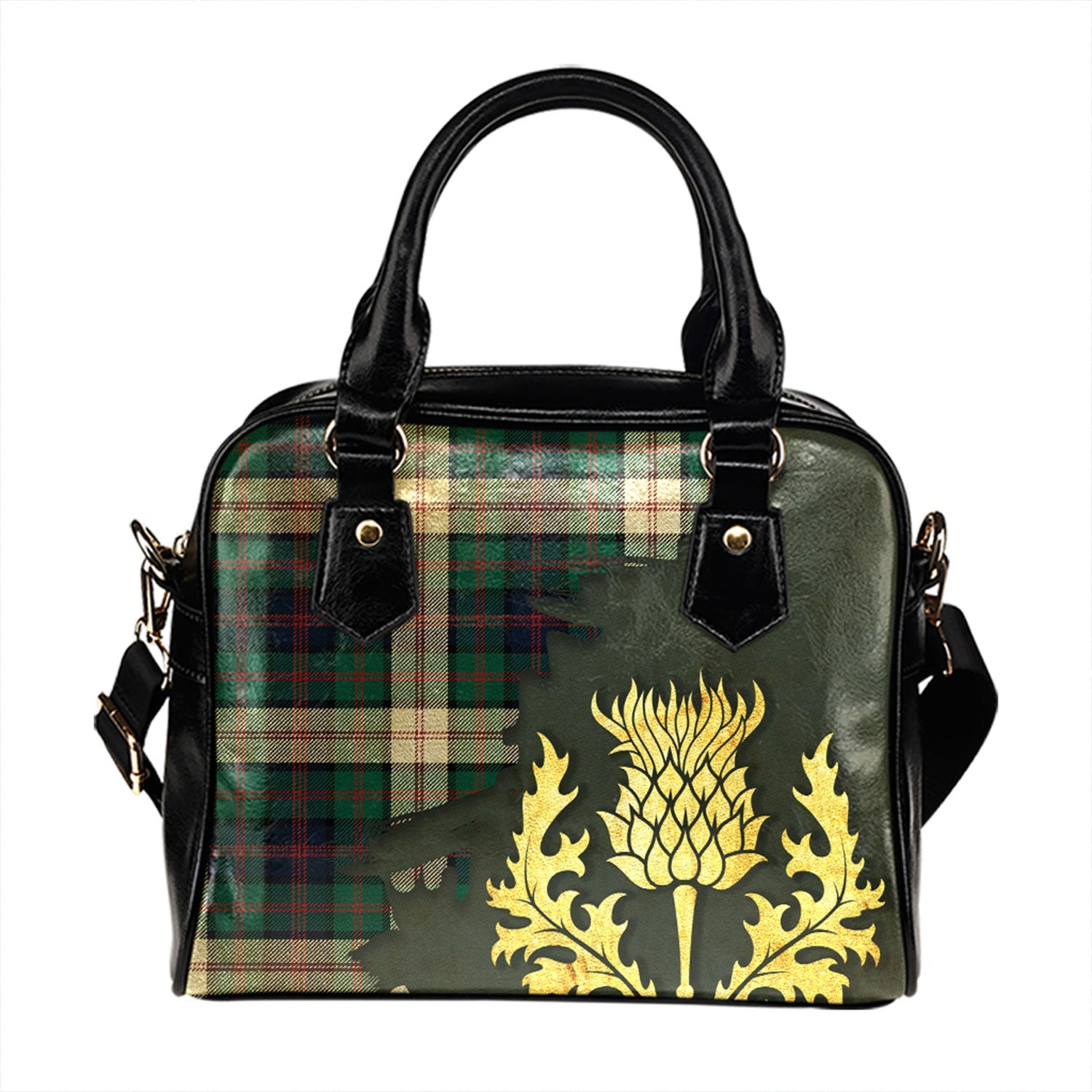 ScotsTee Shop Scottish Blair Dress Modern Tartan Shoulder Handbag Thistle Oldest