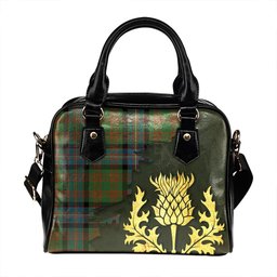 ScotsTee Shop Scottish Cochrane (Cochran) Ancient Tartan Shoulder Handbag Thistle Oldest