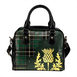 ScotsTee Shop Scottish Cleghorn Modern Tartan Shoulder Handbag Thistle Oldest