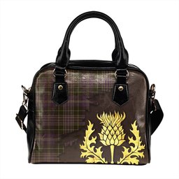 ScotsTee Shop Scottish Cargill (Clergy) Weathered Tartan Shoulder Handbag Thistle Oldest
