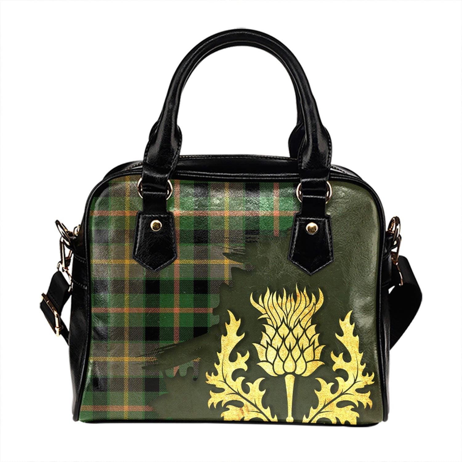 ScotsTee Shop Scottish Casely Ancient Tartan Shoulder Handbag Thistle Oldest