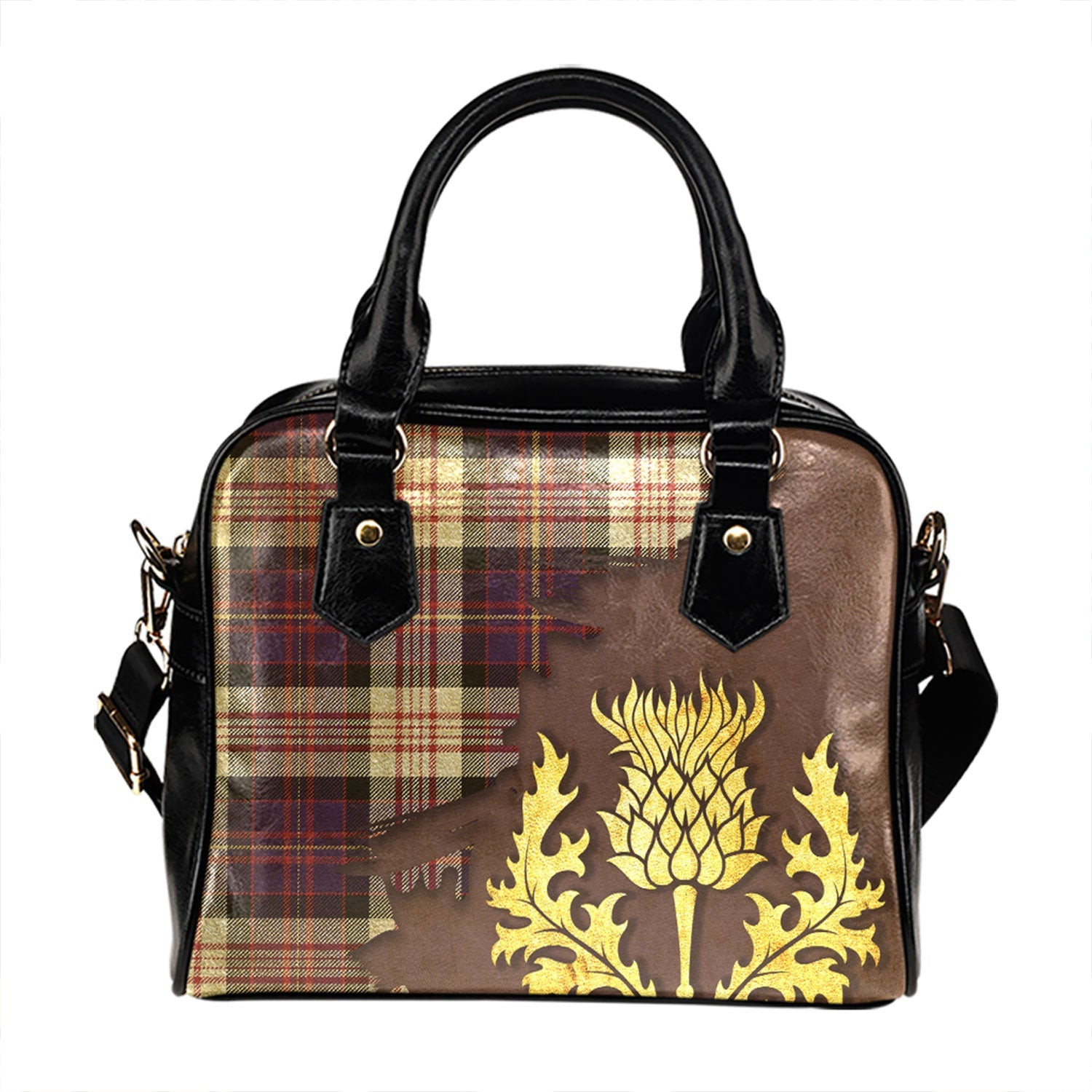 ScotsTee Shop Scottish Cameron of Erracht Dress #2 Weathered 2 Tartan Shoulder Handbag Thistle Oldest