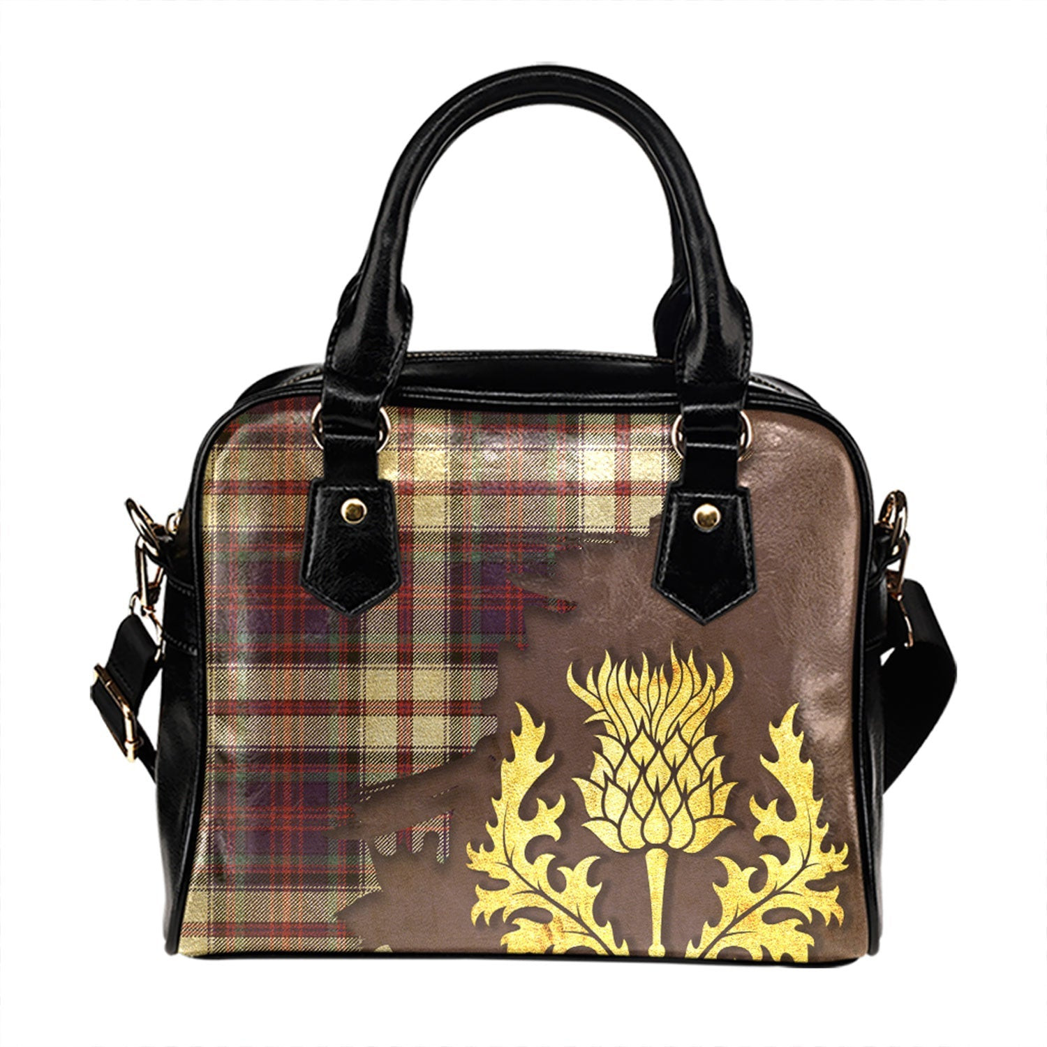 ScotsTee Shop Scottish Cooper Dress 2 Weathered Tartan Shoulder Handbag Thistle Oldest