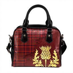 ScotsTee Shop Scottish Campbell of Loudon Plaid Modern Tartan Shoulder Handbag Thistle Oldest
