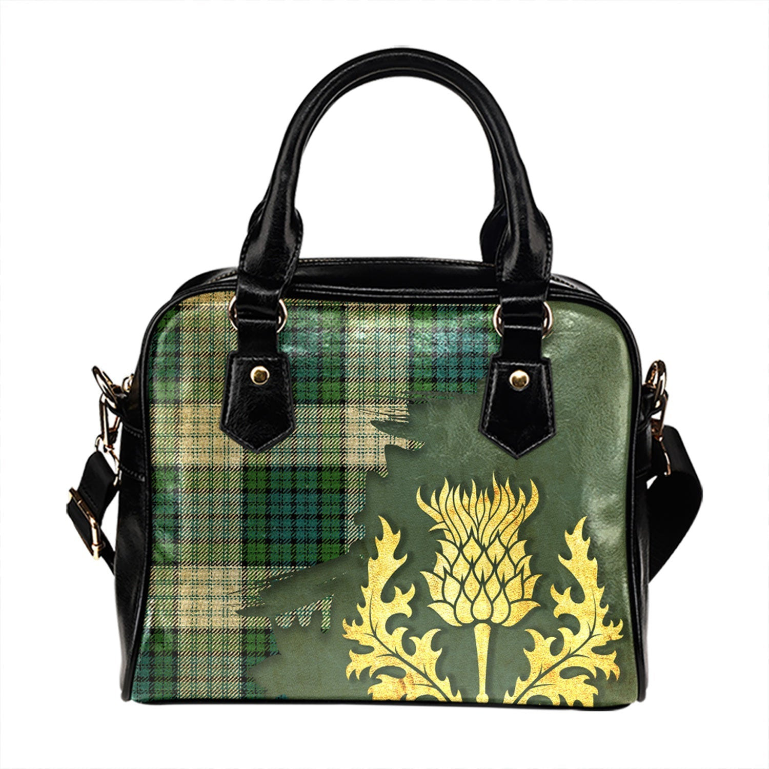 ScotsTee Shop Scottish Campbell 42nd Dress Ancient Tartan Shoulder Handbag Thistle Oldest
