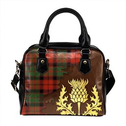 ScotsTee Shop Scottish Fraser of Altyre Reconst Ancient Tartan Shoulder Handbag Thistle Oldest
