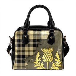 ScotsTee Shop Scottish Erskine Dress Dance Black Tartan Shoulder Handbag Thistle Oldest