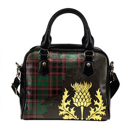 ScotsTee Shop Scottish Cumming Hunting (Cumming Glenorchy) Modern Tartan Shoulder Handbag Thistle Oldest