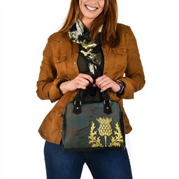 ScotsTee Shop Scottish Elliot (Ellot) (Clans Originaux) Ancient Tartan Shoulder Handbag Thistle Oldest