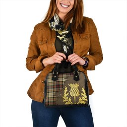 ScotsTee Shop Scottish Douglas Dress Modern Tartan Shoulder Handbag Thistle Oldest