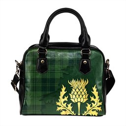 ScotsTee Shop Scottish Erskine Hunting Modern Tartan Shoulder Handbag Thistle Oldest