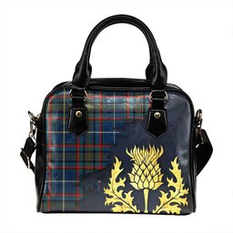 ScotsTee Shop Scottish Gammell Dress Modern Tartan Shoulder Handbag Thistle Oldest