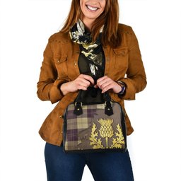 ScotsTee Shop Scottish Erskine Dress Dance Blue Weathered Tartan Shoulder Handbag Thistle Oldest